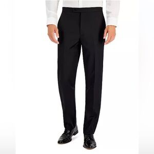NWT Lauren Ralph Lauren Black Tuxedo Pants, 44W x 32L
